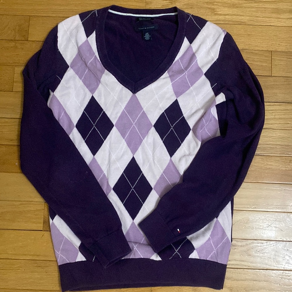Tommy Hilfiger Purple Sweater Size Small